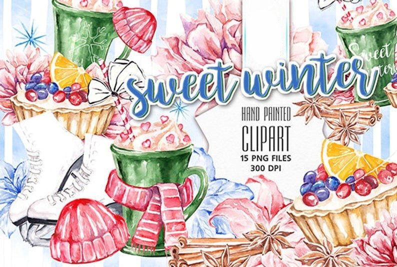 Sweet Winter-Iva Arquivo Kit Digital Inverno 2 - Imagem 1