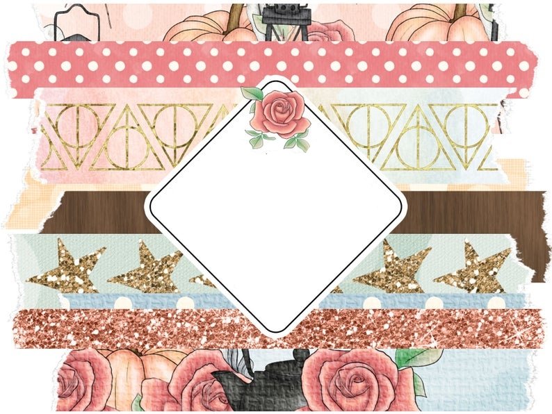 Tea at Hagrids Washi Kit Digital Planner Hagrid - Harry Potter 2 - Imagem 1