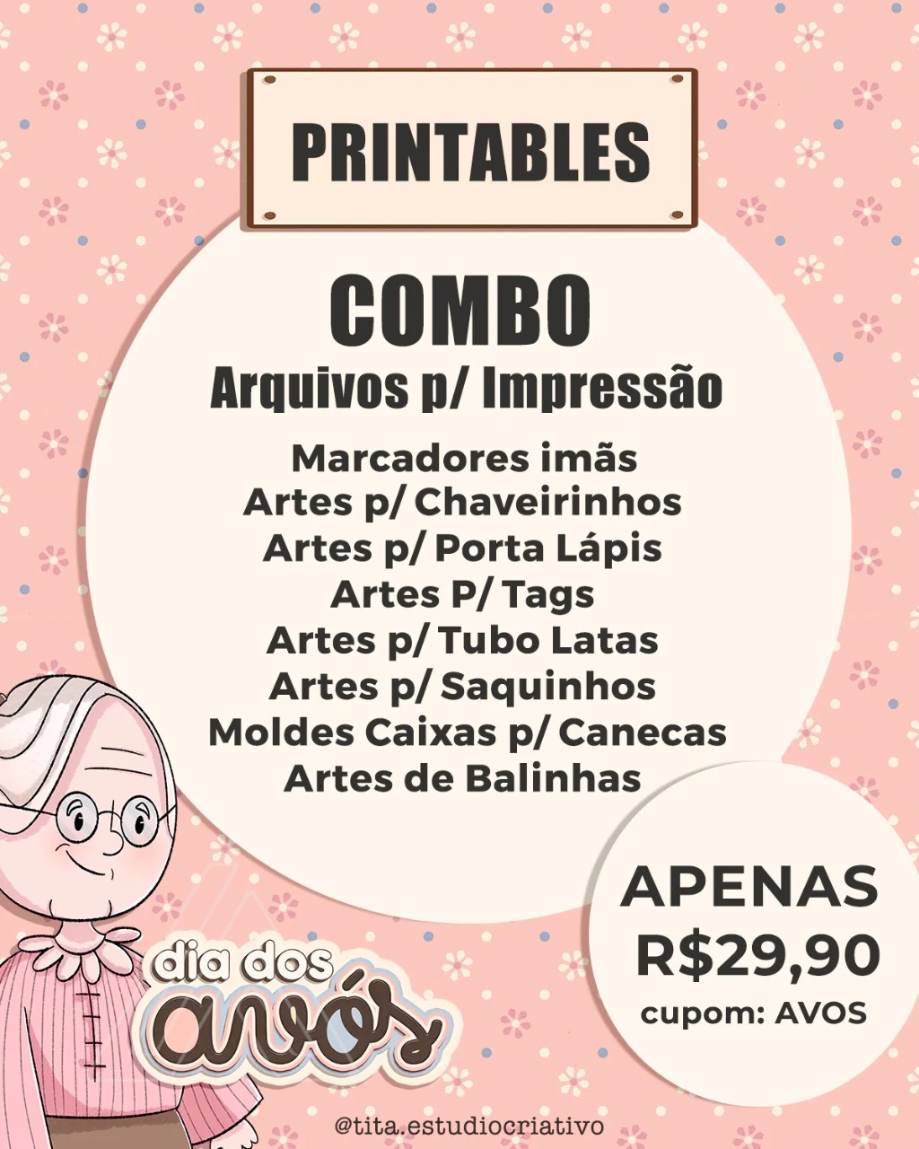 Tita Dia dos Avós Kit Digital-A Kit Digital Avós - Imagem 1