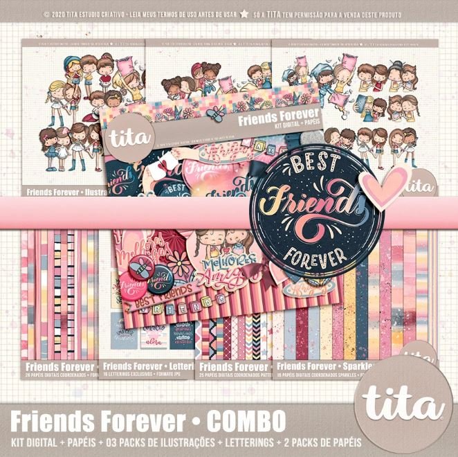 Tita_FriendssForever_Combo Kit digital combo Friends forever - Imagem 1