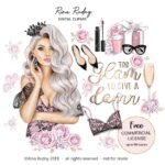 Kit Digital Garota Glamourosa