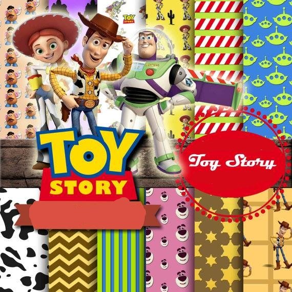 Toy Story Kit Digital Papeis Toy Story - Imagem 1