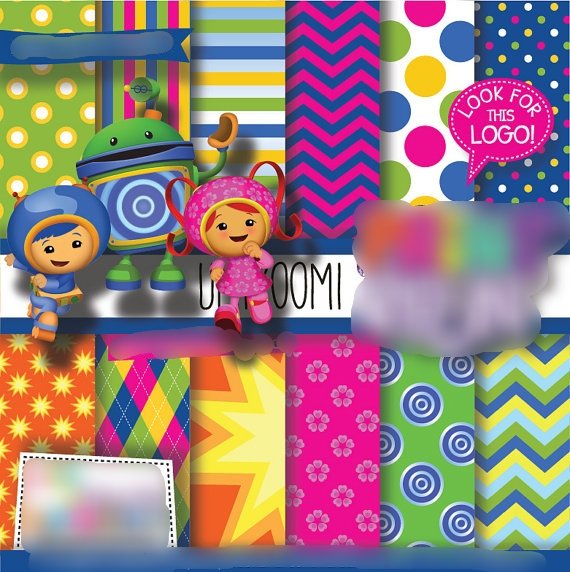 Umizoomi Kit Digital Papeis Umizoomi - Imagem 1