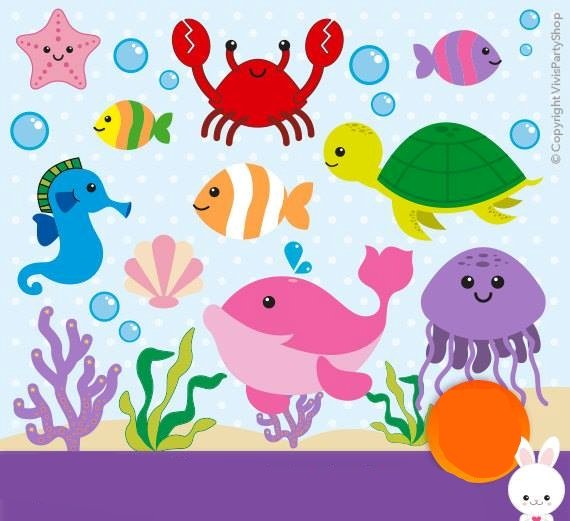 UndertheSeaPNGFiles Kit Digital Fundo do Mar - Imagem 1