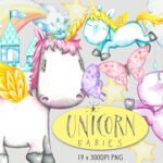 Kit Digital Unicornio Fofinho