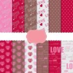 Kit Digital Papeis Romanticos