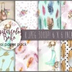 Kit Digital Papeis Ursinha Boho