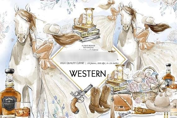 Western Kit Digital Cowgirl - Imagem 1