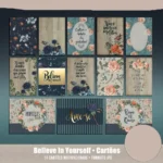 Kit Digital Believe In Yourself Floral - Imagem 4