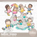 Kit Digital Combo Aquarela - Imagem 2