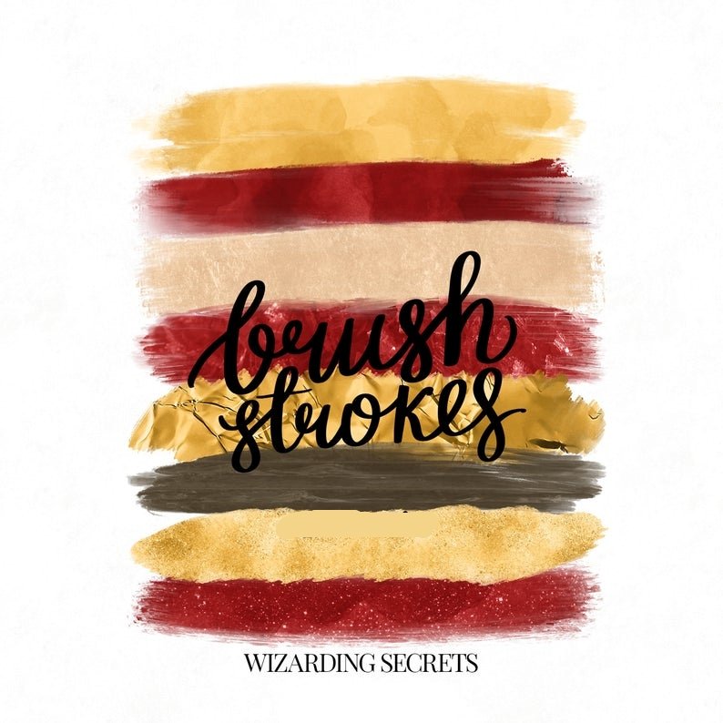 Wizarding Secrets Red Brush Strokes-Phantasia Kit Digital Pinceladas Harry Potter 2 - Imagem 1