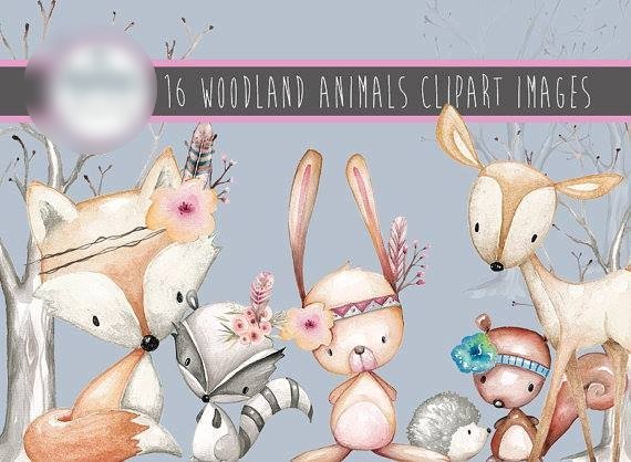 Woodland Animals Kit Digital Animais da Floresta - Imagem 1