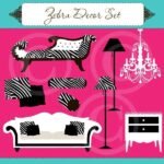 Kit Digital Decoracão de Zebra