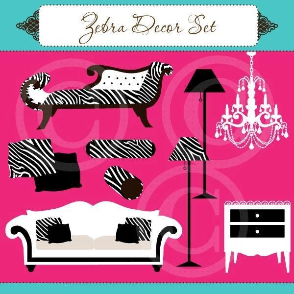 Zebra Decor Kit Digital Decoracão de Zebra - Imagem 1