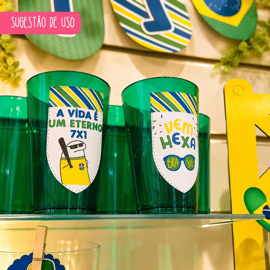 Arquivo Copa do Mundo 2026 Bandeirolas e Tags Divertidas - Imagem 3
