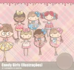 Kit Digital Menina Candy - Imagem 4
