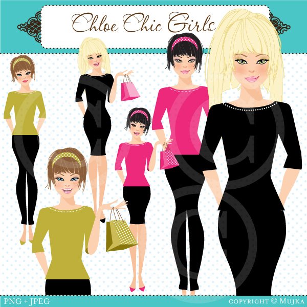 chicgirls Kit Digital Mulher Chic - Imagem 1
