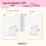 Arquivo Agenda Datada 2027 - Coleção Flores - Imagem 4