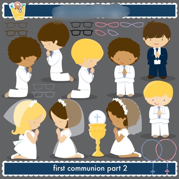 first communion part 2 Kit Digital Primeira Comunhão 2 - Imagem 1