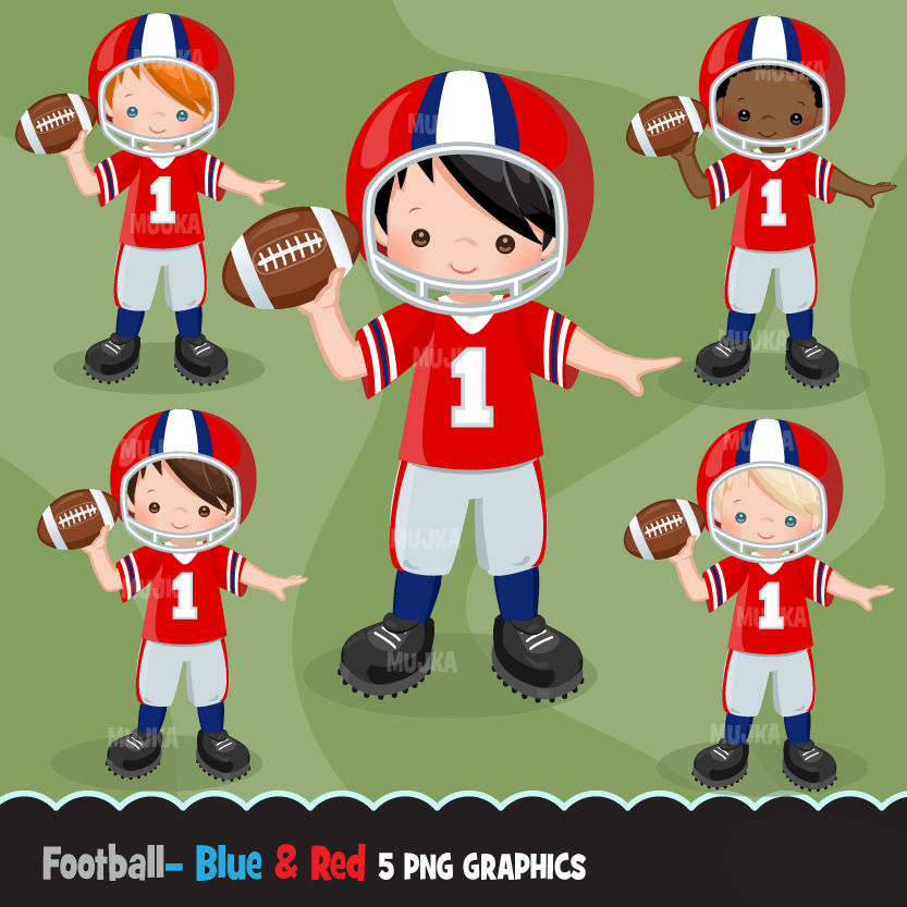 futebol americano menino Arquivo Kit Digital Futebol Americano Menino - Imagem 1