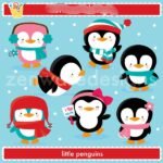 Kit Digital Pinguins na Neve