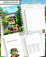 Arquivo Agenda Escolar Minecraft 2026 - Imagem 2