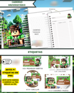 Arquivo Agenda Escolar Minecraft 2026 - Imagem 3