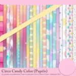 Kit Digital Circo Candy Color Meninas - Imagem 5