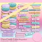 Kit Digital Circo Candy Color Meninas - Imagem 8