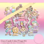 Kit Digital Circo Candy Color Meninas - Imagem 6