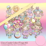 Kit Digital Circo Candy Color Meninas - Imagem 7