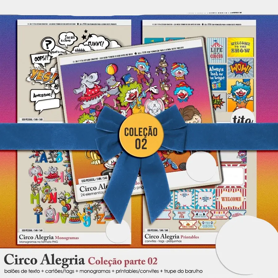 preview_circoa_colecao02 Kit Digital Circo Alegria coleção 02 - Imagem 1