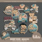 Kit Digital Papai Urso Daddy Bear - Imagem 6