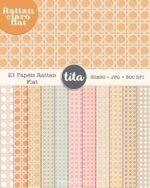 Kit Digital Papeis Palha Indiana Ratan - Imagem 3