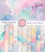 Kit Digital Combo Ilustrações e Papéis Doceria da Alice - Imagem 6