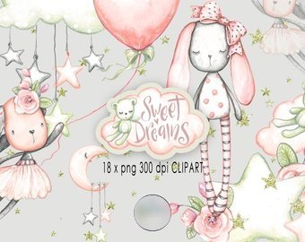 sweetdreams Kit Digital Coelhinhos Doces - Imagem 1