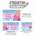 Arquivo Etiqueta Escolar BARBIE SEREIA