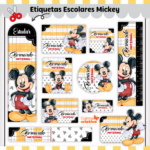 Arquivo Etiqueta Escolar MICKEY