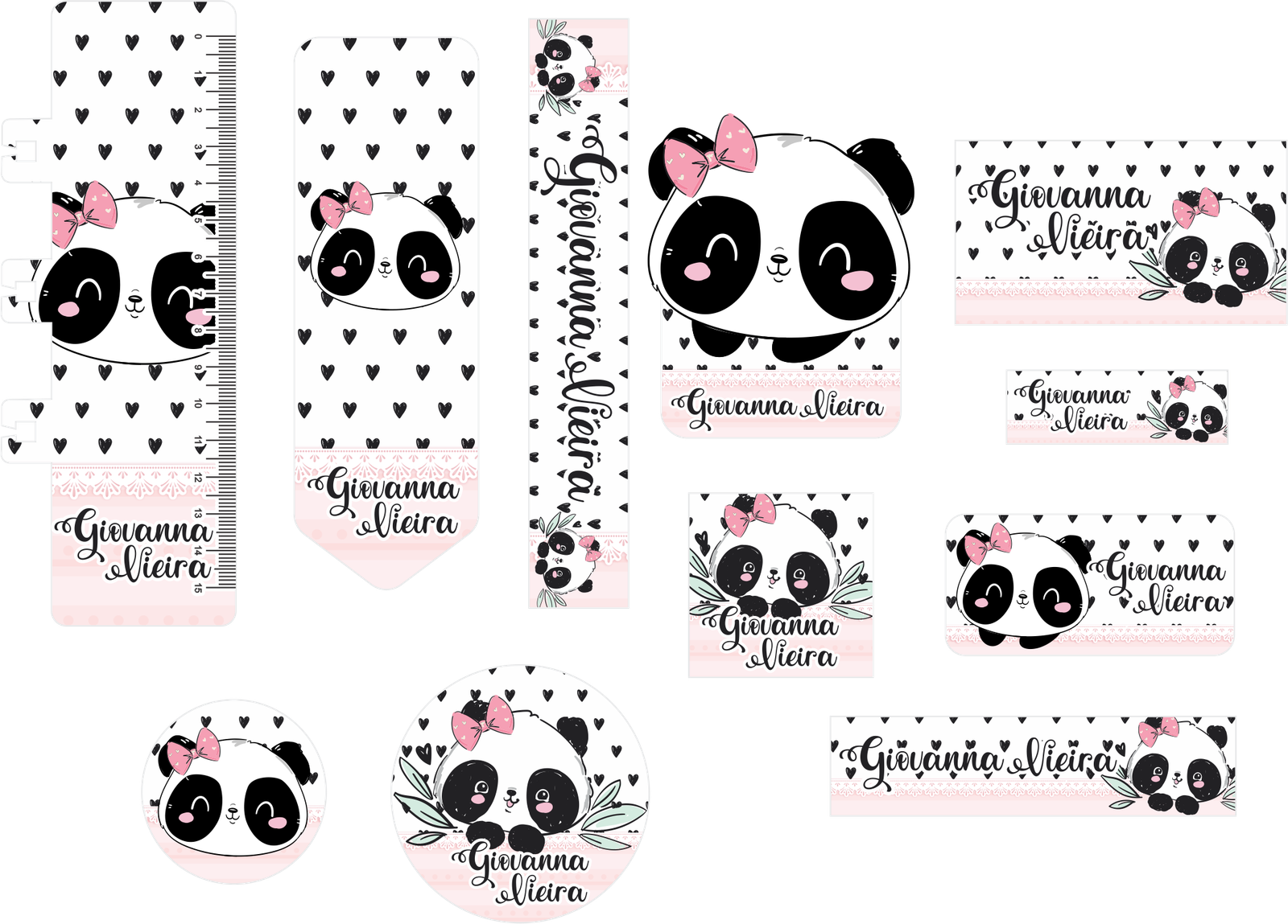 02 - PANDA Arquivo Etiqueta Escolar PANDA - Imagem 1