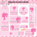 Arquivo Etiqueta Escolar BARBIE