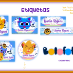 Arquivo Etiqueta Escolar BOLOFOFOS