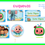 Arquivo Etiqueta Escolar COCOMELON