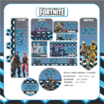 Arquivo Etiqueta Escolar FORTNITE
