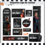Arquivo Etiqueta Escolar LIGA DA JUSTIÇA
