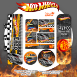 Arquivo Etiqueta Escolar HOTWhEELS
