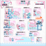 Arquivo Etiqueta Escolar STITCH MENINA