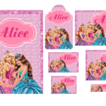 Arquivo Etiqueta Escolar Barbie