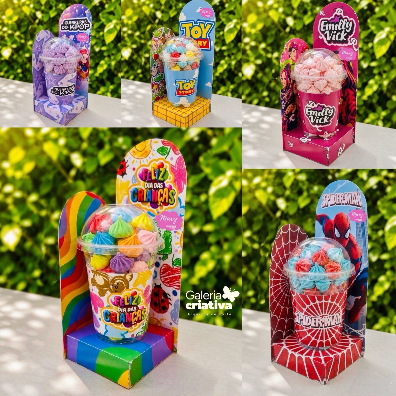 1 - Cenário Copo Bolha Arquivo Dia das Crianças Cenário Copo Bolha - Imagem 1