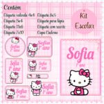 Arquivo Etiqueta Escolar Hello Kitty