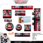 Arquivo Etiqueta Escolar ROBLOX MENINO